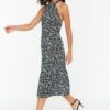 Trendyol Halter Neck Floral Print Dress
