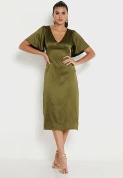 ELLA Satin A Line Dress