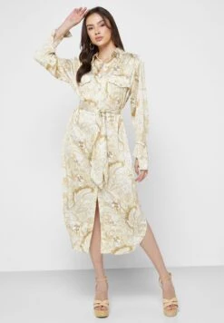 Printed Shirt Dress