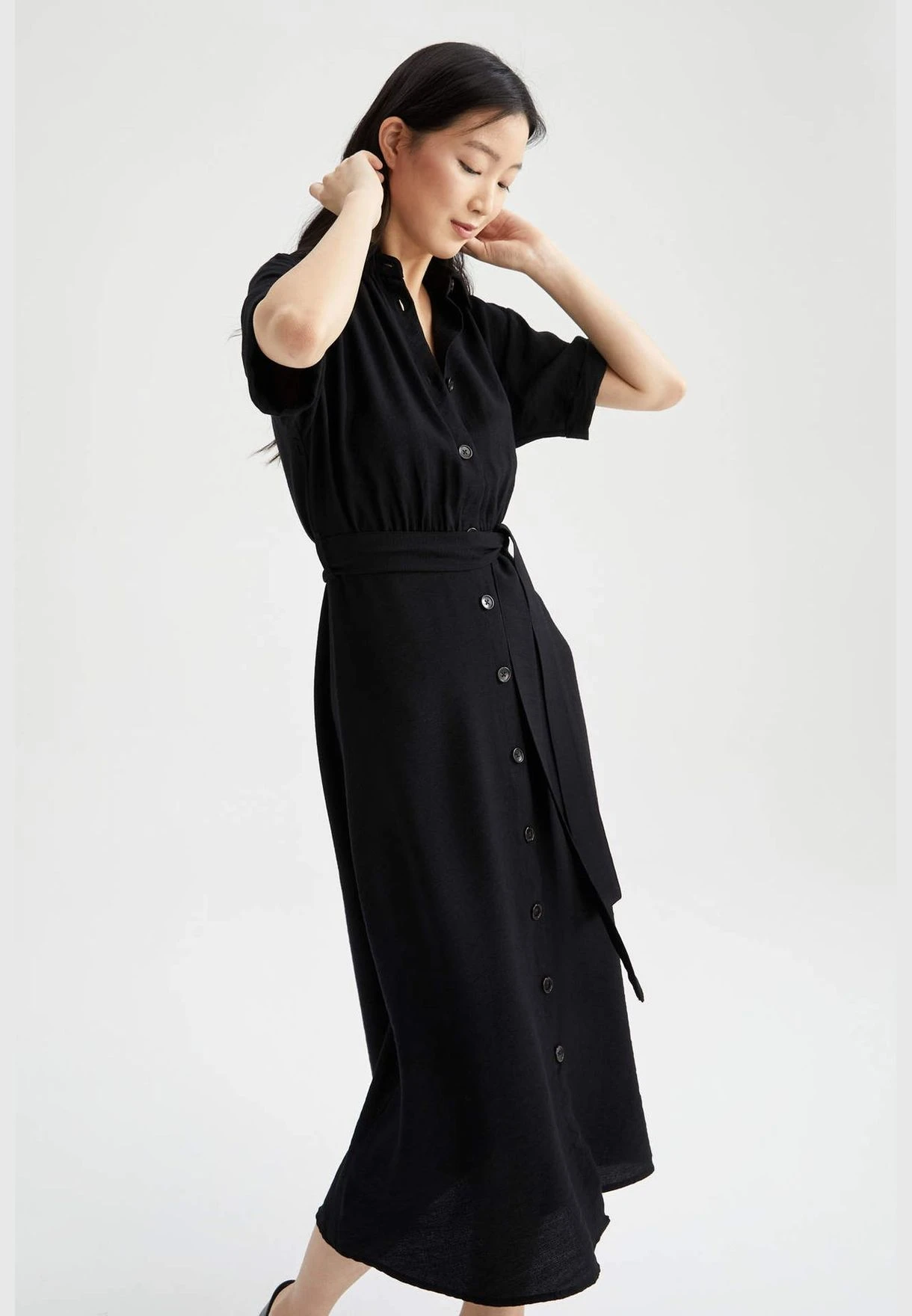 DeFacto Woman Short Sleeve Woven Dress 1 DeFacto Woman Short Sleeve Woven Dress