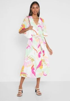 YAS V-Neck Printed Dress