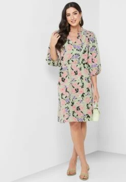 Vero Moda Puff Sleeve Tiered Dress