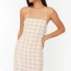 Trendyol Strappy Checked Dress