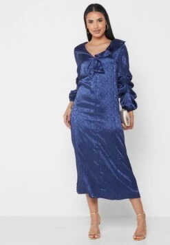 Printed Ruffle Detail Dress