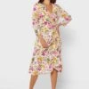 ELLA Gathered Floral Dress