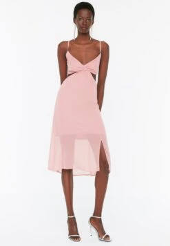 Trendyol Side Slit Strappy Cut Out Detail Dress
