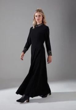 Embroidery Detail Tiered Dress