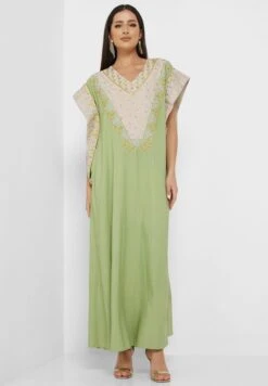 Cape Sleeve Printed Jalabiya