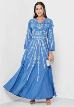 Printed V-Neck Dress