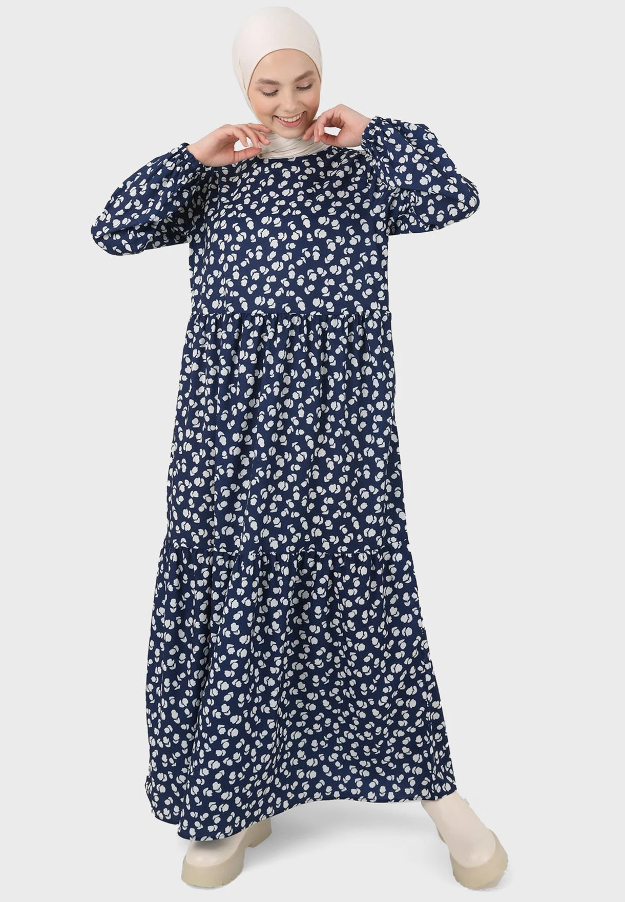 Floral Printed Tiered Dress 1 Floral Printed Tiered Dress