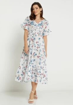 ELLA Plunge Printed Dress