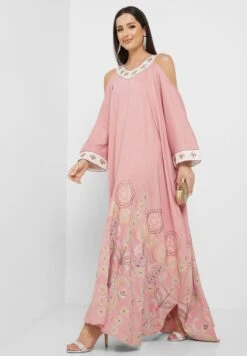 Cold Shoulder Printed Dress