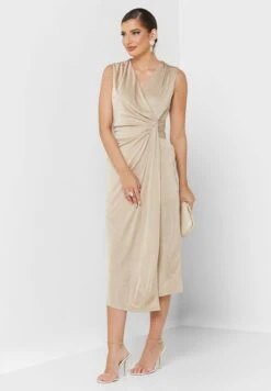 Surplice Neck Knitted Dress