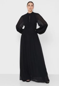 Tiered Mesh Tie Detail Dress