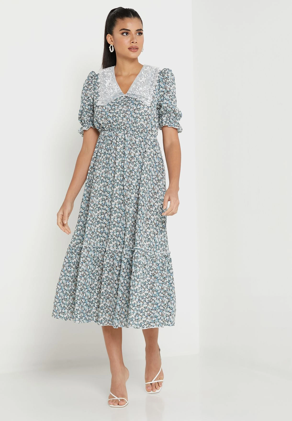 ELLA Printed Collared Dress 1 ELLA Printed Collared Dress