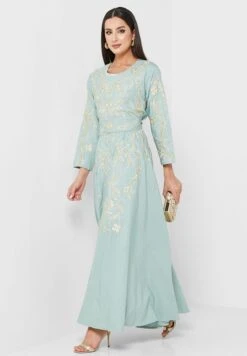 Embroidered Knitted Dress