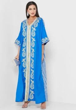 V-Neck Printed Dress