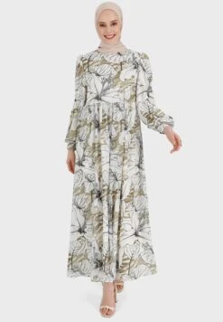 Flared Printed Dress