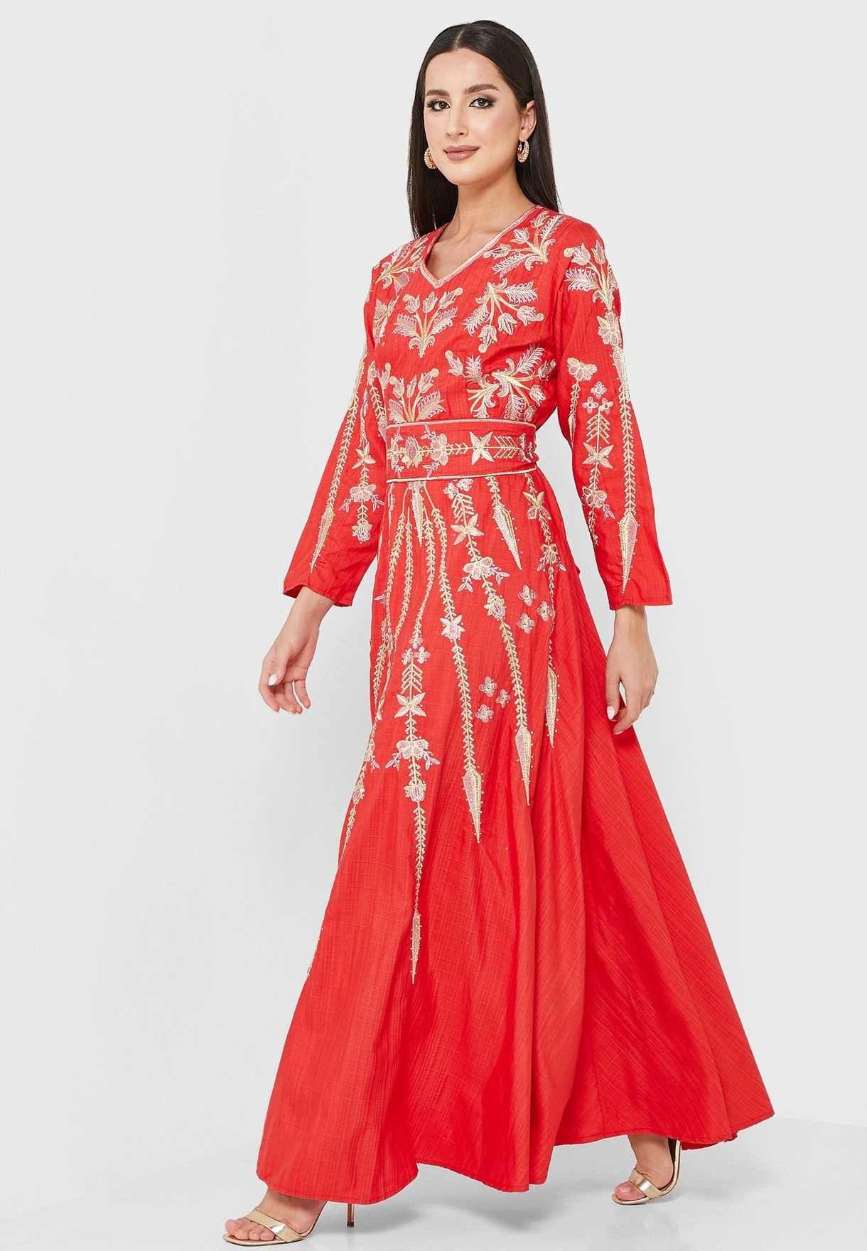 Printed V-Neck Dress 1 Printed V-Neck Dress