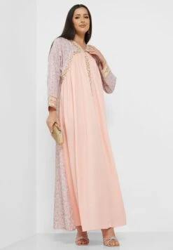 V-Neck Printed Jalabiya