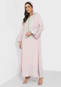 Flared Sleeve Printed Dress