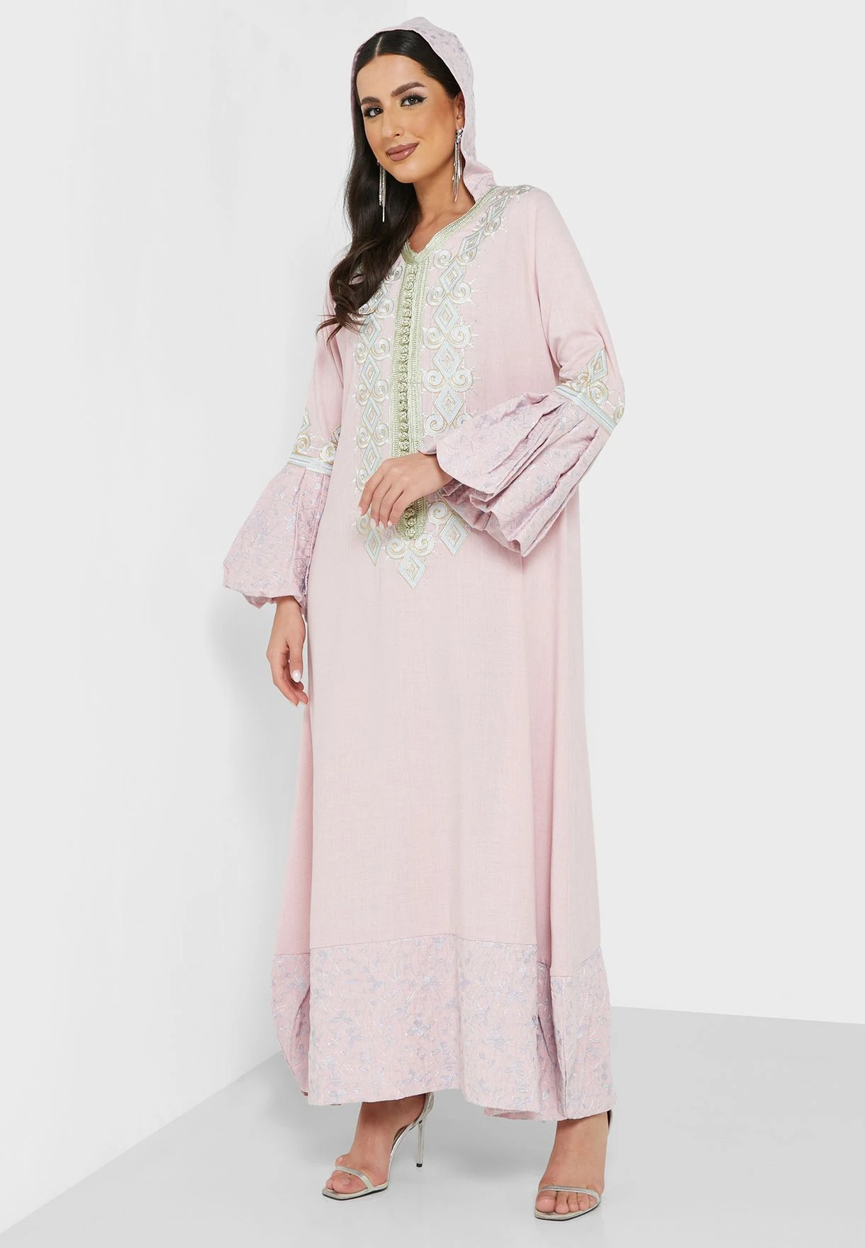 Flared Sleeve Printed Dress 1 Flared Sleeve Printed Dress