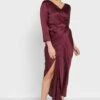 V-Neck Front Twisted Wrap Dress