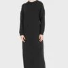 Round Neck Knitted Dress