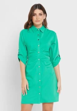 Cuff Detail Button Down Dress