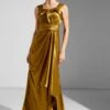 Draped Satin Dress