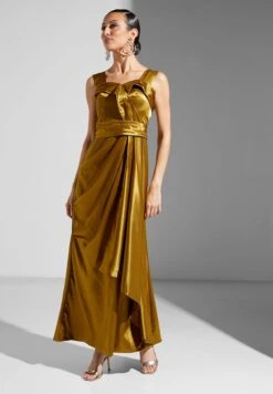 Draped Satin Dress