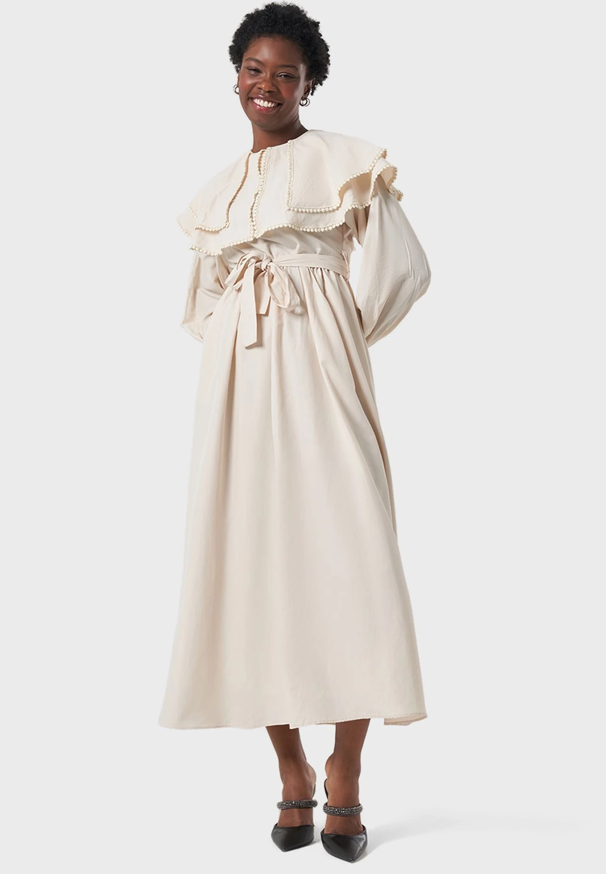 Puff Sleeve Printed Dress 1 Puff Sleeve Printed Dress