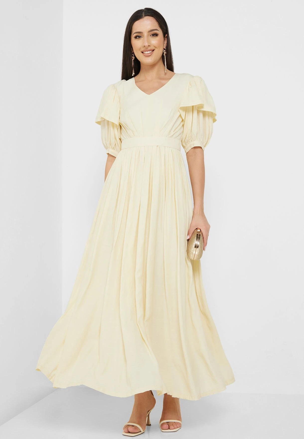 Flared Sleeve Tiered Dress 1 Flared Sleeve Tiered Dress