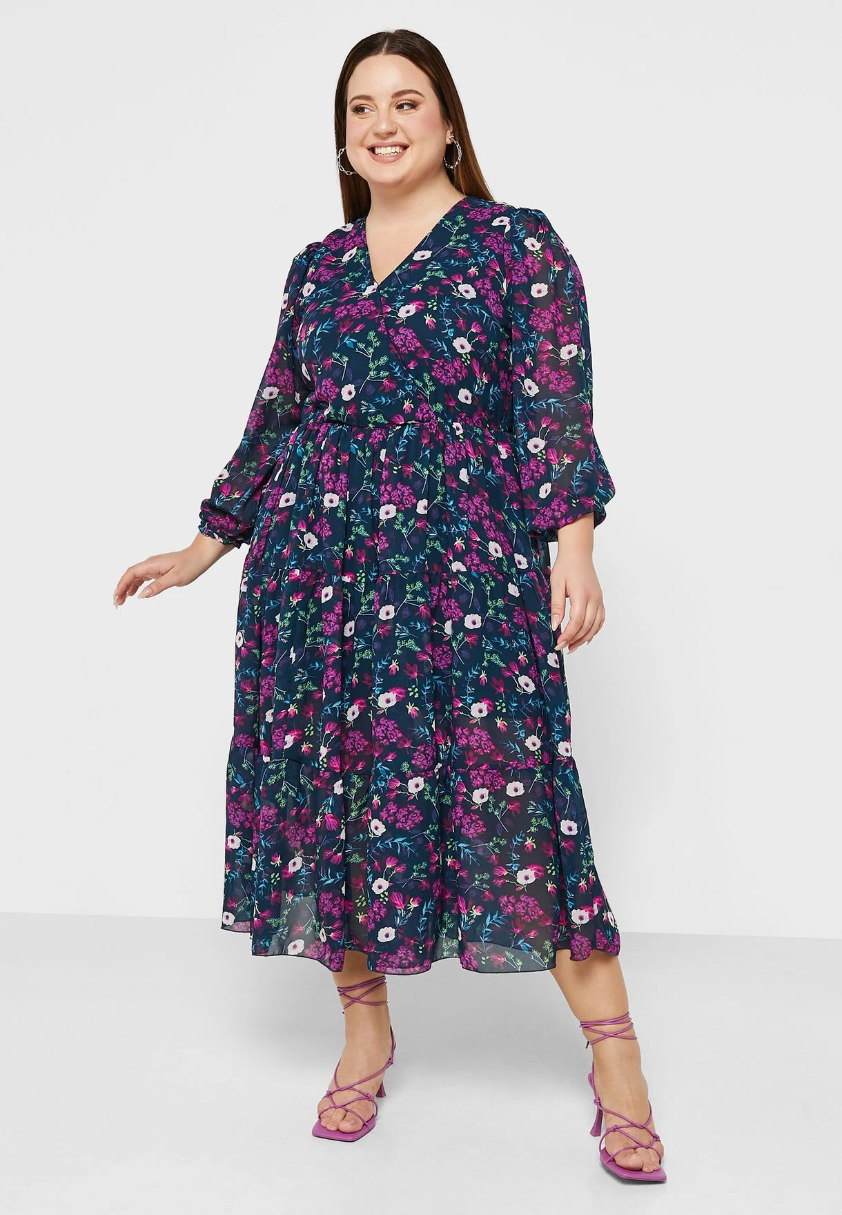 Fit & Flare Printed Dress 1 Fit & Flare Printed Dress