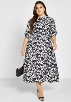 Tie Waist Printed Dress