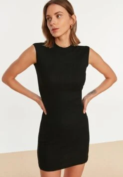 Trendyol Crew Neck Knitted Bodycon Dress