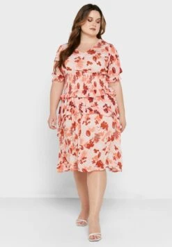 Printed Ruffled Dress