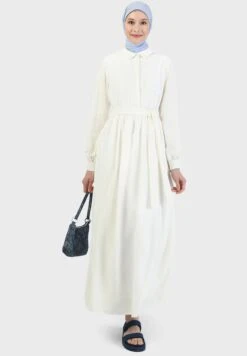 Button Down Belted Dress