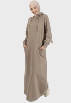 Hooded Pocket Detail Dress