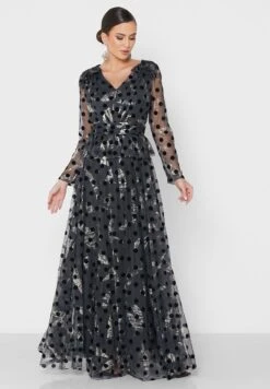 Plisse Mesh Detail Dress