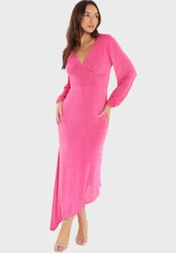 Surplice Neck Tiered Dress