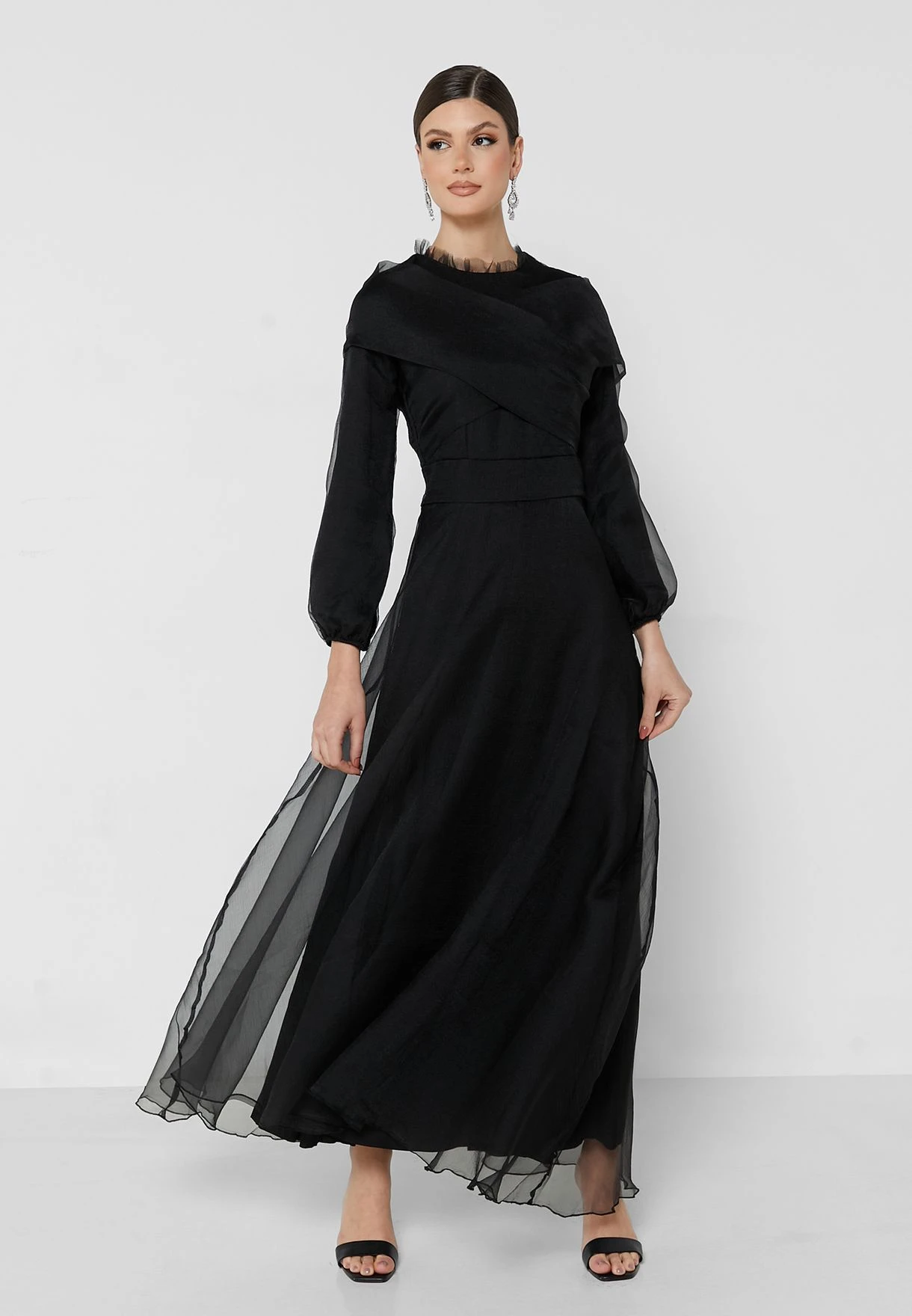 Tulle Waterfall Effect Dress 1 Tulle Waterfall Effect Dress