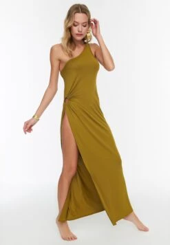 Trendyol One Shoulder Side Split Dress