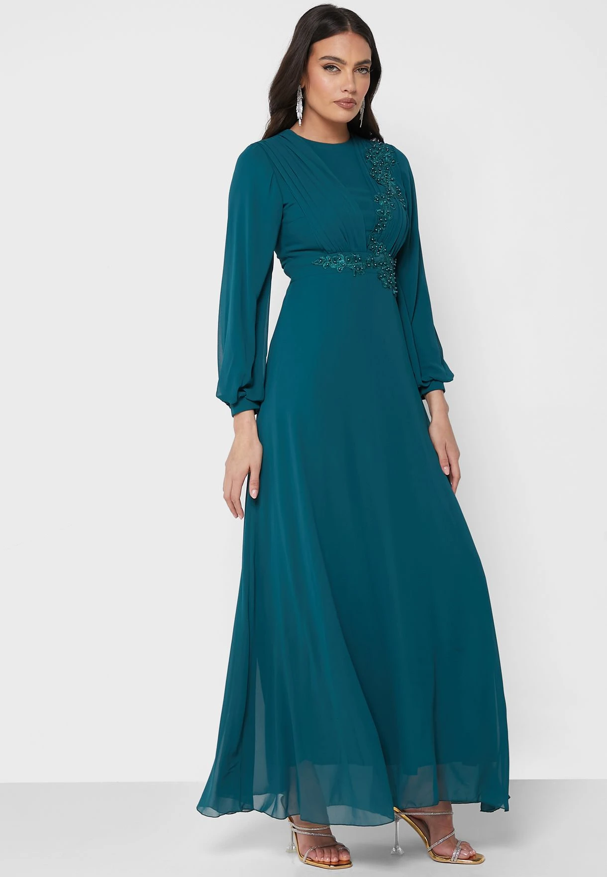 Embroidered Detail Puff Dress 1 Embroidered Detail Puff Dress