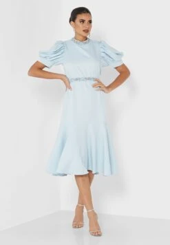 Puff Sleeve Tiered Dress