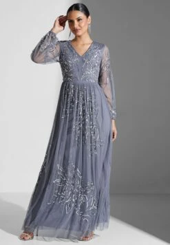 Puff Sleeve Embroidered Dress