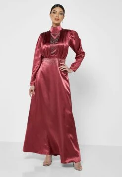 Embellished Front & Waist Dress