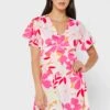 ELLA Floral V Neck Dress