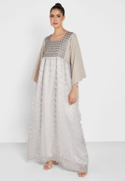 Square Neck Flared Sleeve Dress