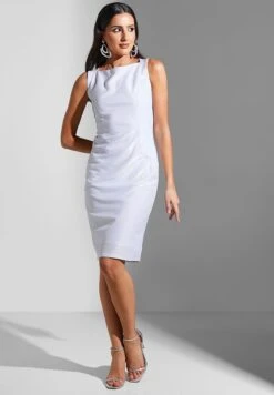 Boat Neck Knitted Dress